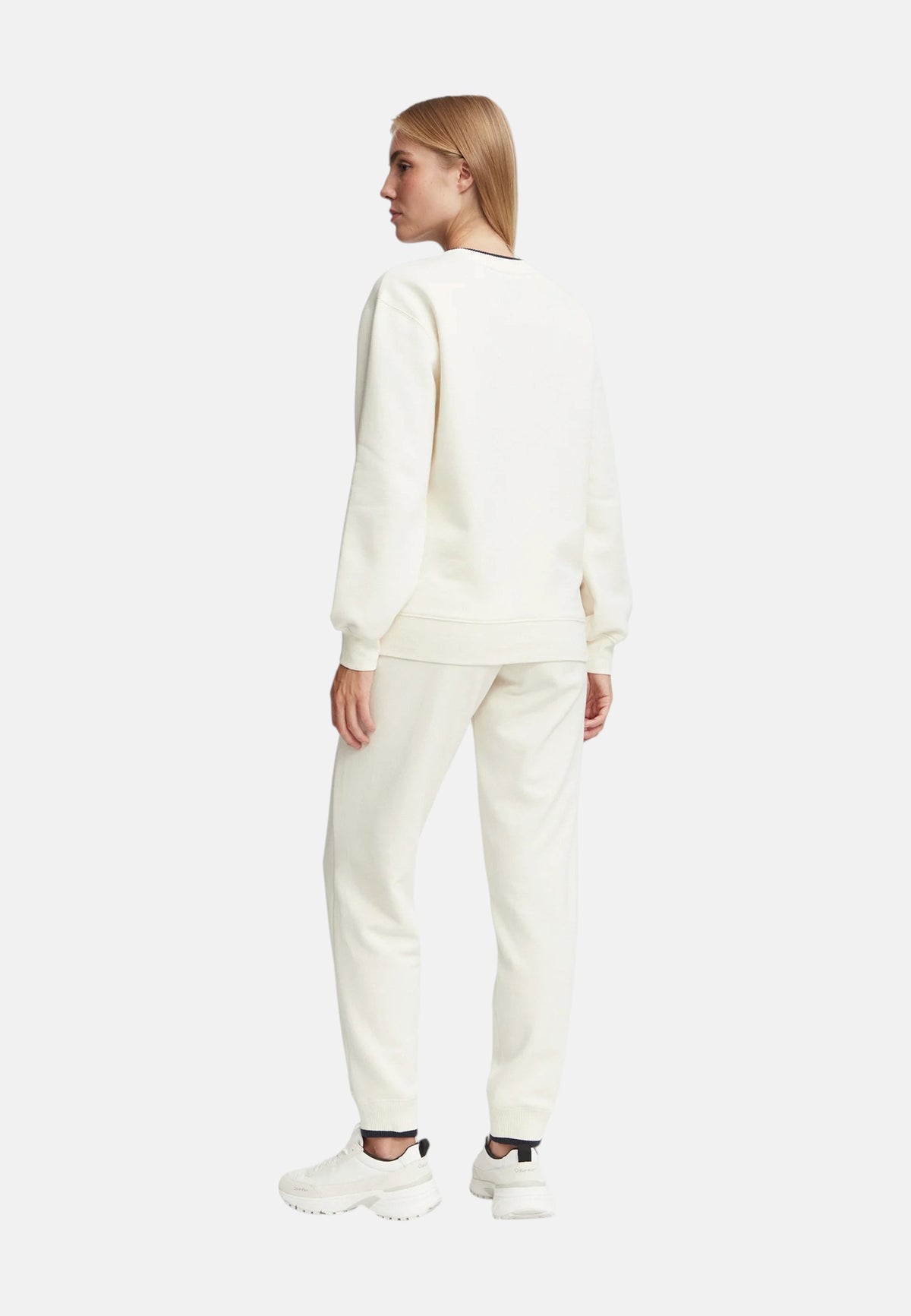 Emporio Armani Tuta sportiva con stampa Da Donna Ivory