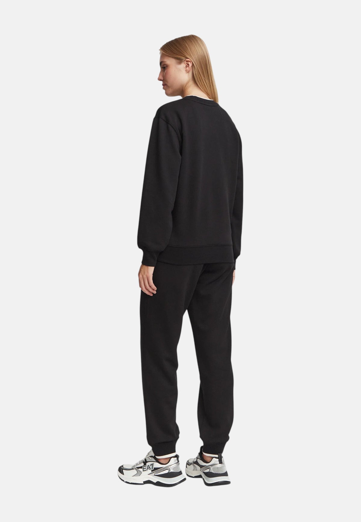 Emporio Armani Tuta sportiva con stampa Da Donna Black