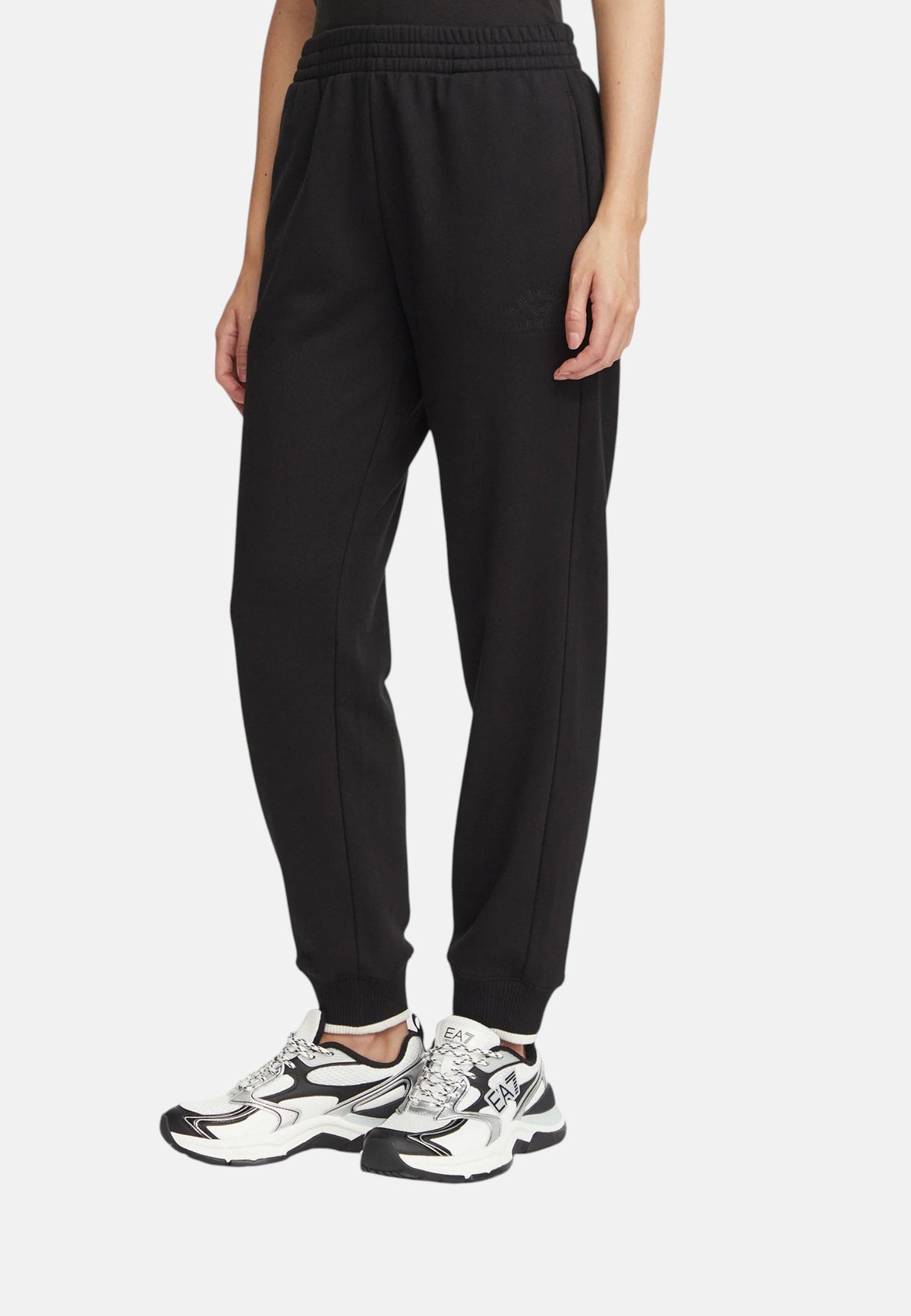 Emporio Armani Tuta sportiva con stampa Da Donna Black