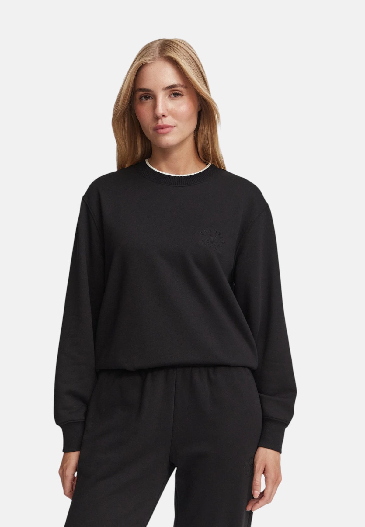 Emporio Armani Tuta sportiva con stampa Da Donna Black