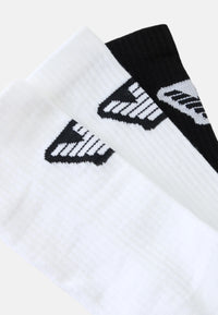 Set di 3 paia di calzini da uomo in jacquard resistenti, lunghezza a metà polpaccio EMPORIO ARMANI Black/white/white