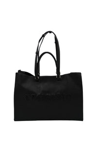 Borsa Shopping In ecopelle Donna Ermanno Firenze. Black