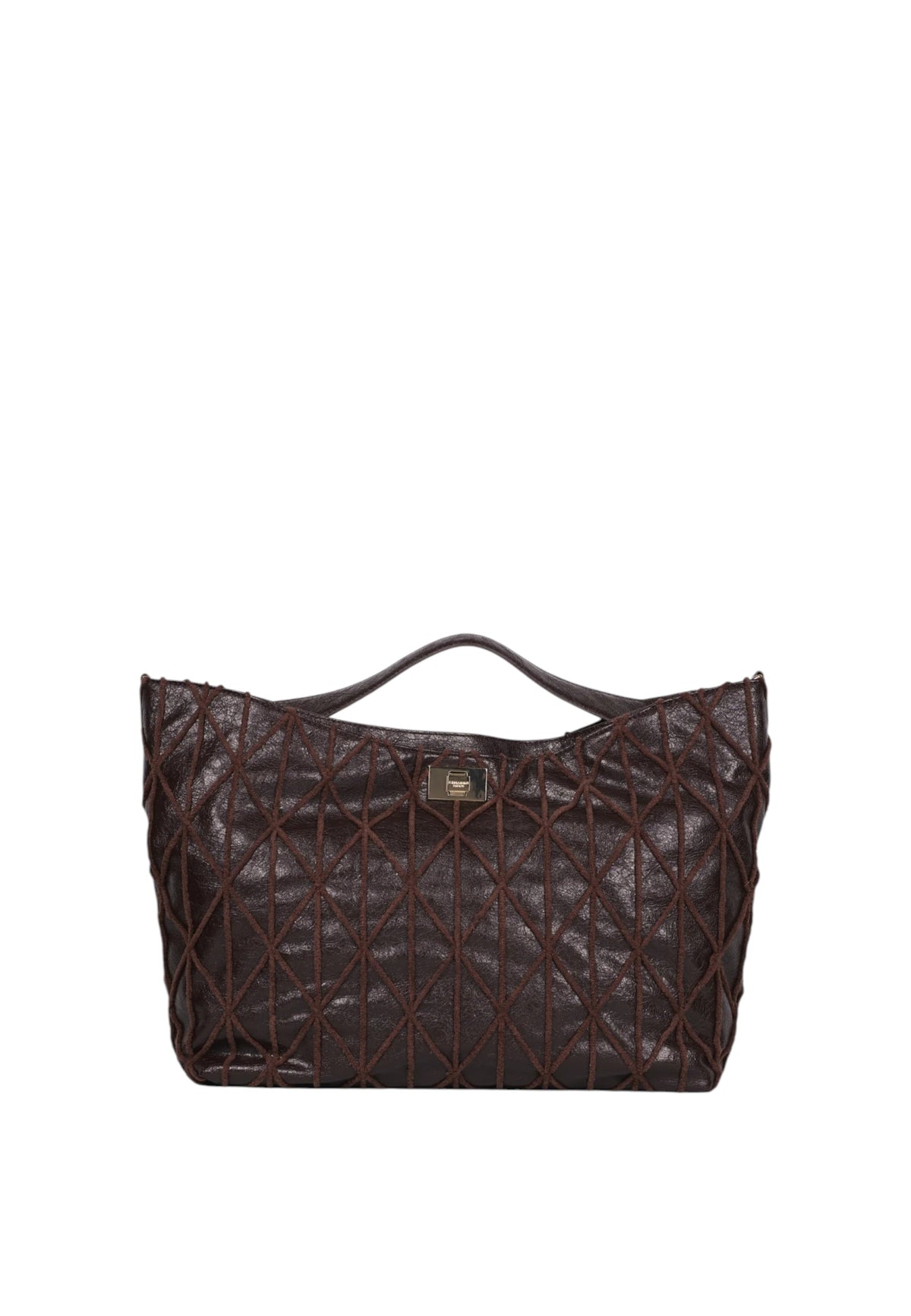 Borsa a Spalla con Tracolla removibile Ermanno Firenze Dark Brown