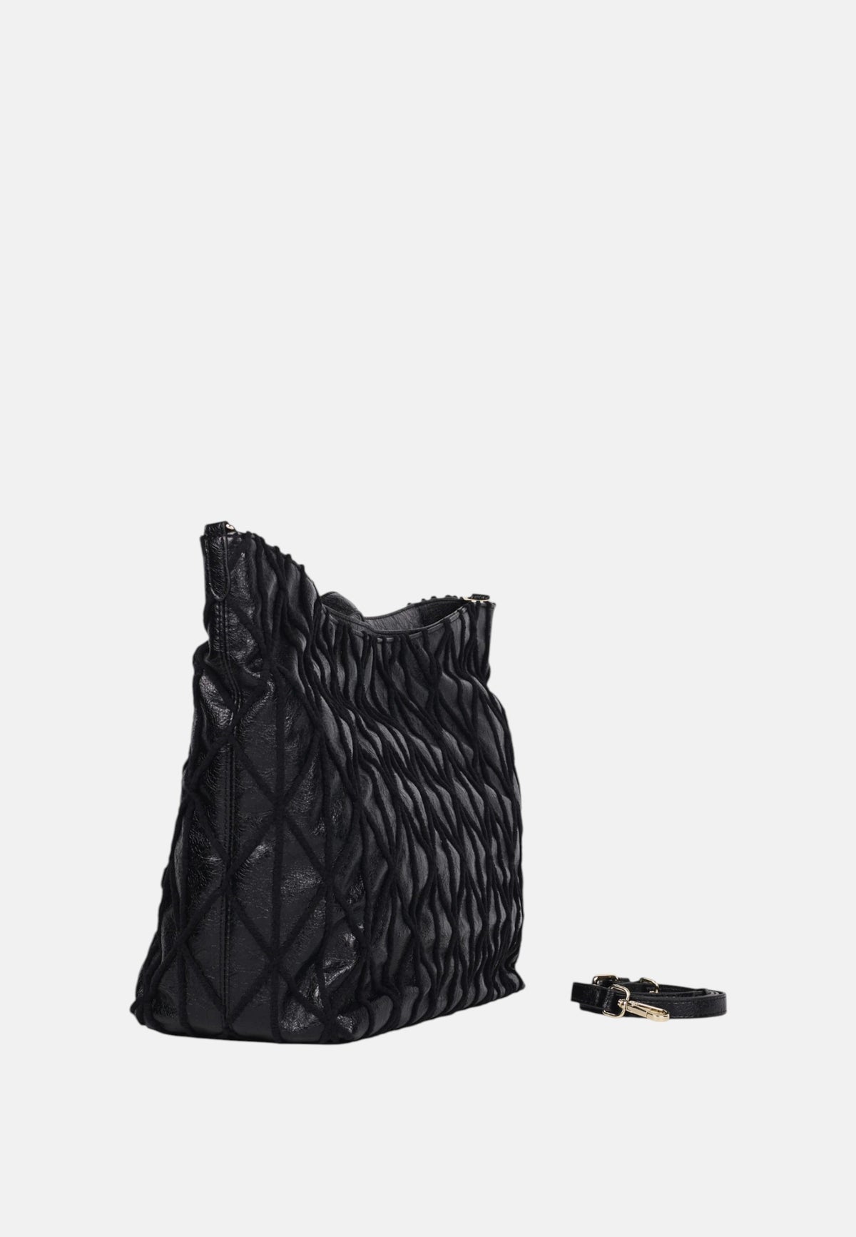 Borsa a Spalla con Tracolla removibile Ermanno Firenze Black