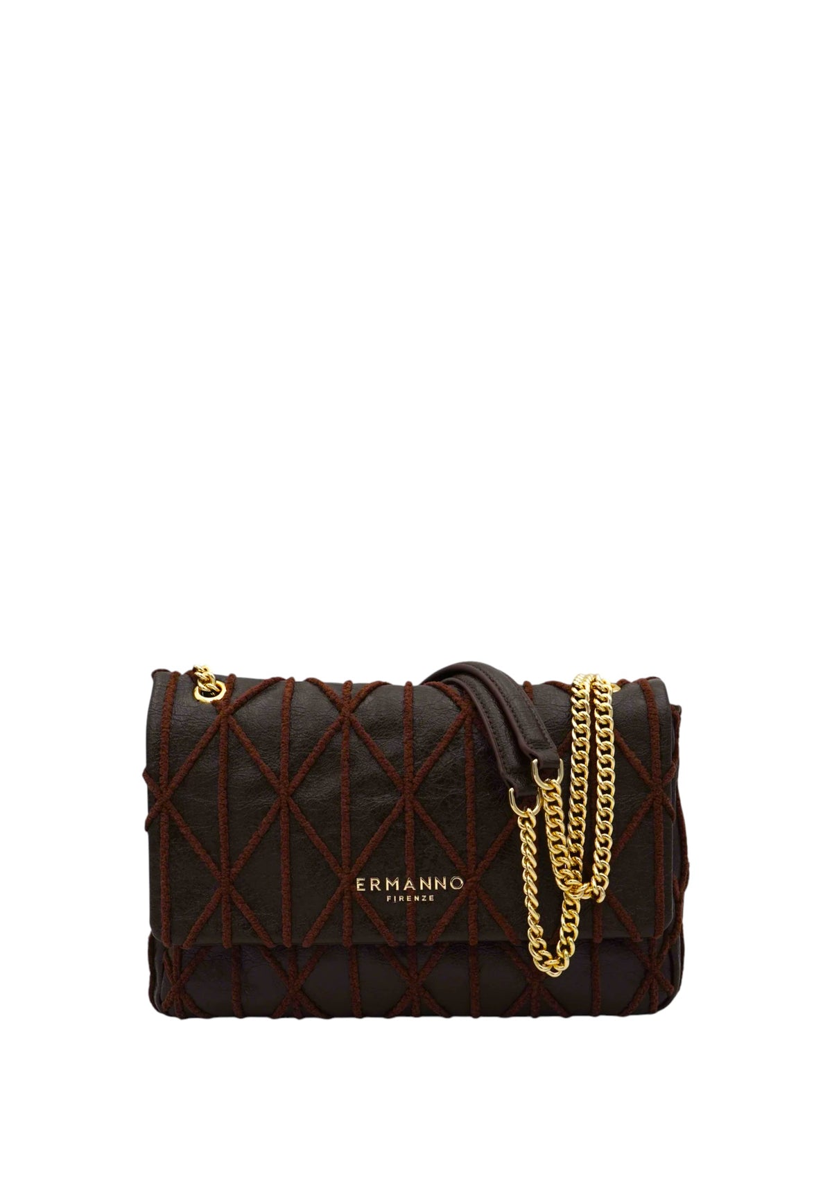 Borsa a Tracolla Da donna Ermanno Firenze Dark Brown