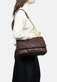 Borsa a Tracolla Da donna Ermanno Firenze Dark Brown