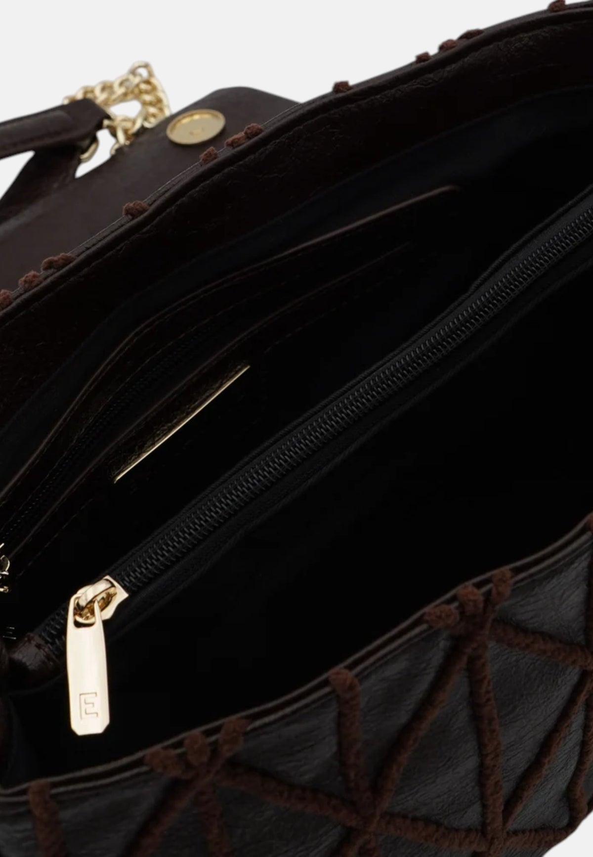 Borsa a Tracolla Da donna Ermanno Firenze Dark Brown