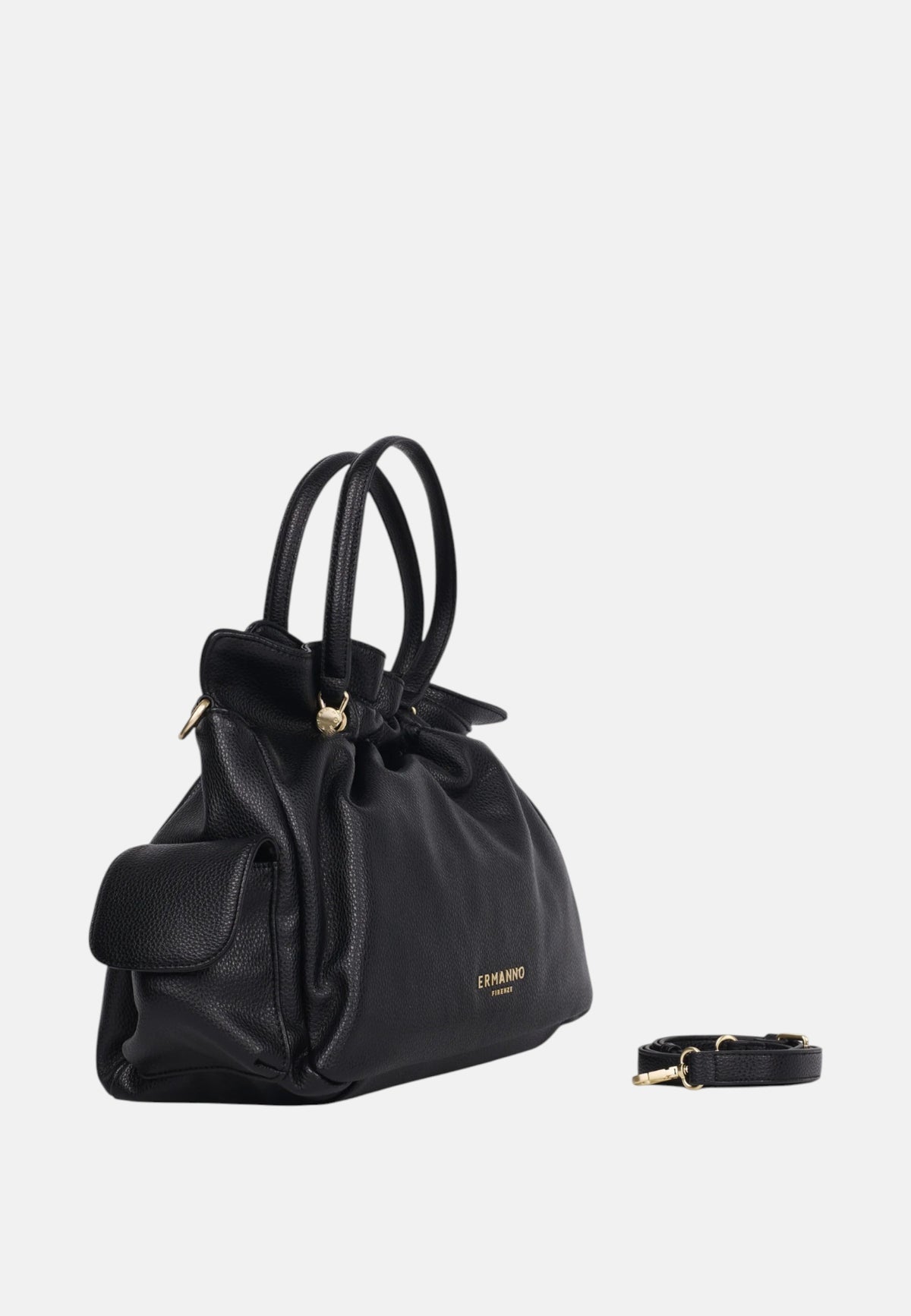 Borsa a tracolla da donna Ermanno Firenze. Black