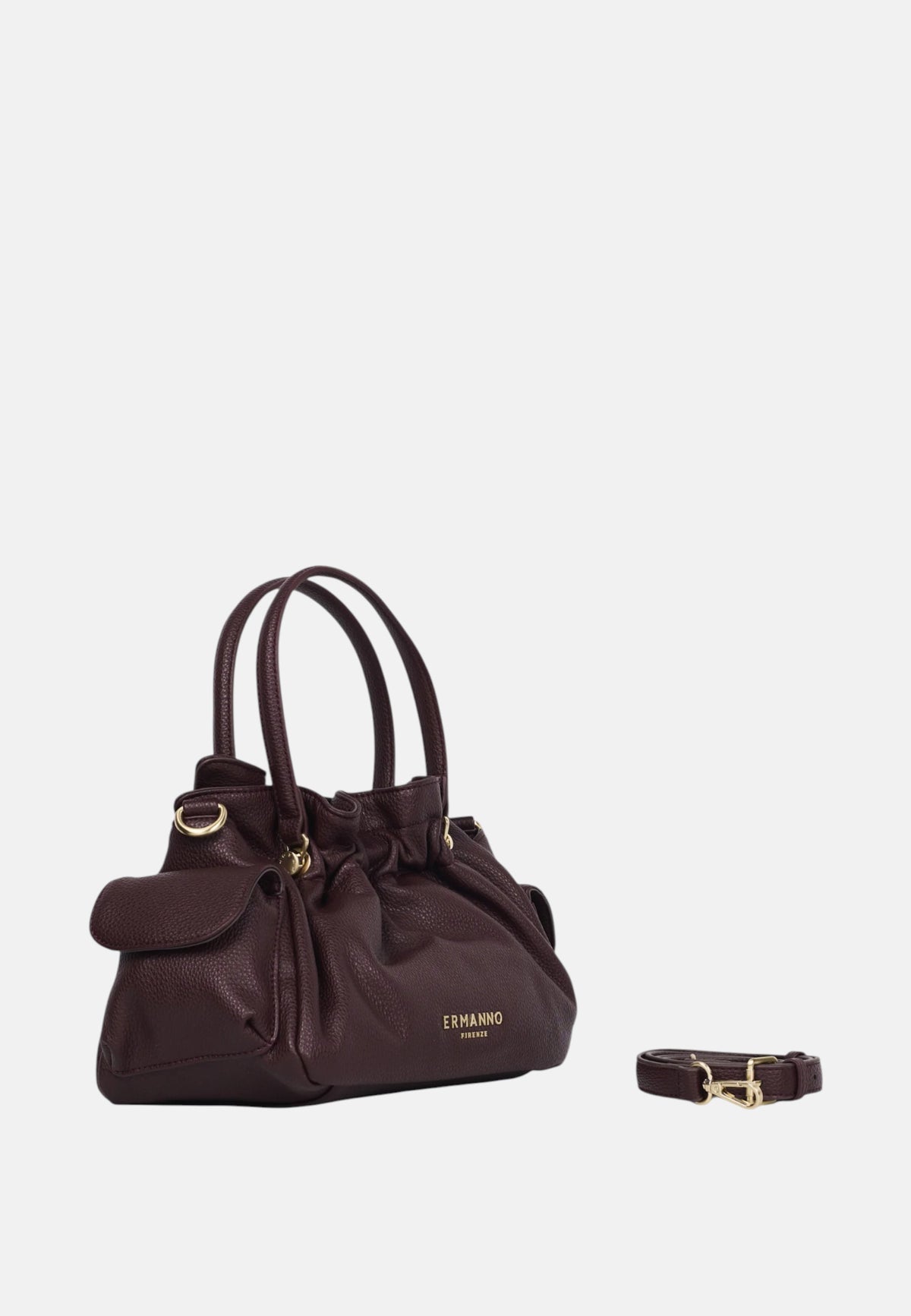 Borsa a tracolla da donna Ermanno Firenze. Bordeaux