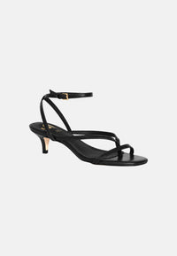 Sandali Con Tacchettino Donna Gold&Gold Nero