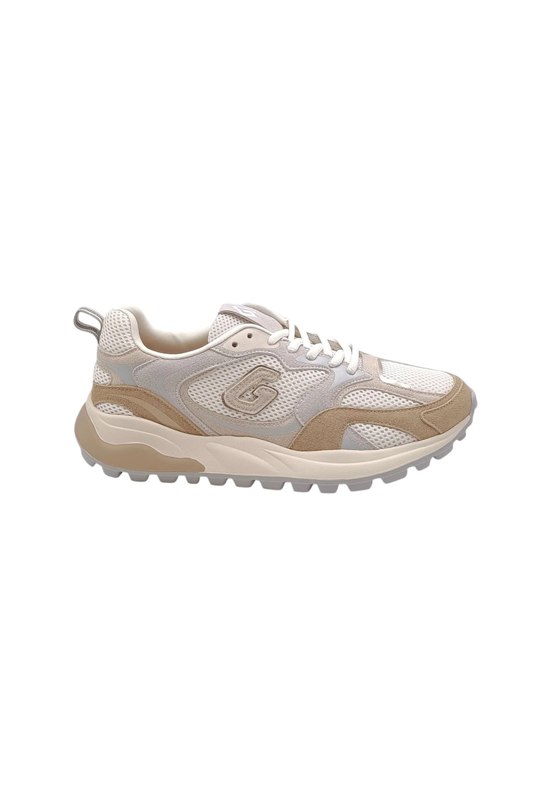 Sneakers in Pelle Donna Gold&Gold Camel