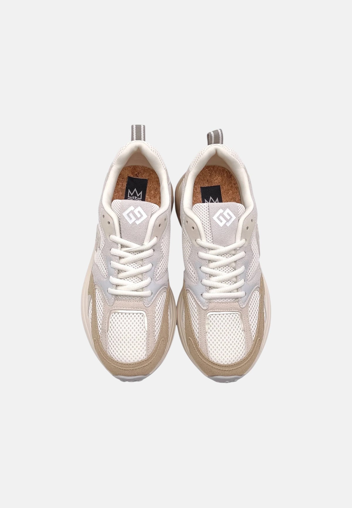 Sneakers in Pelle Donna Gold&Gold Camel
