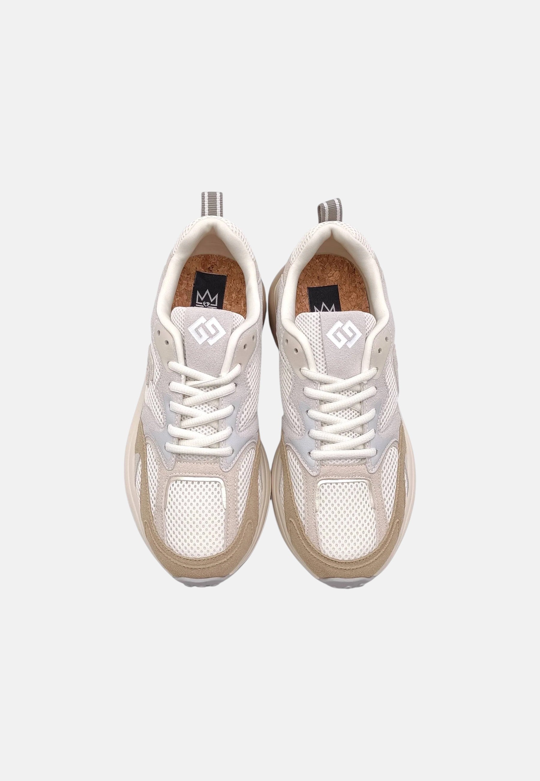 Sneakers in Pelle Donna Gold&Gold Camel