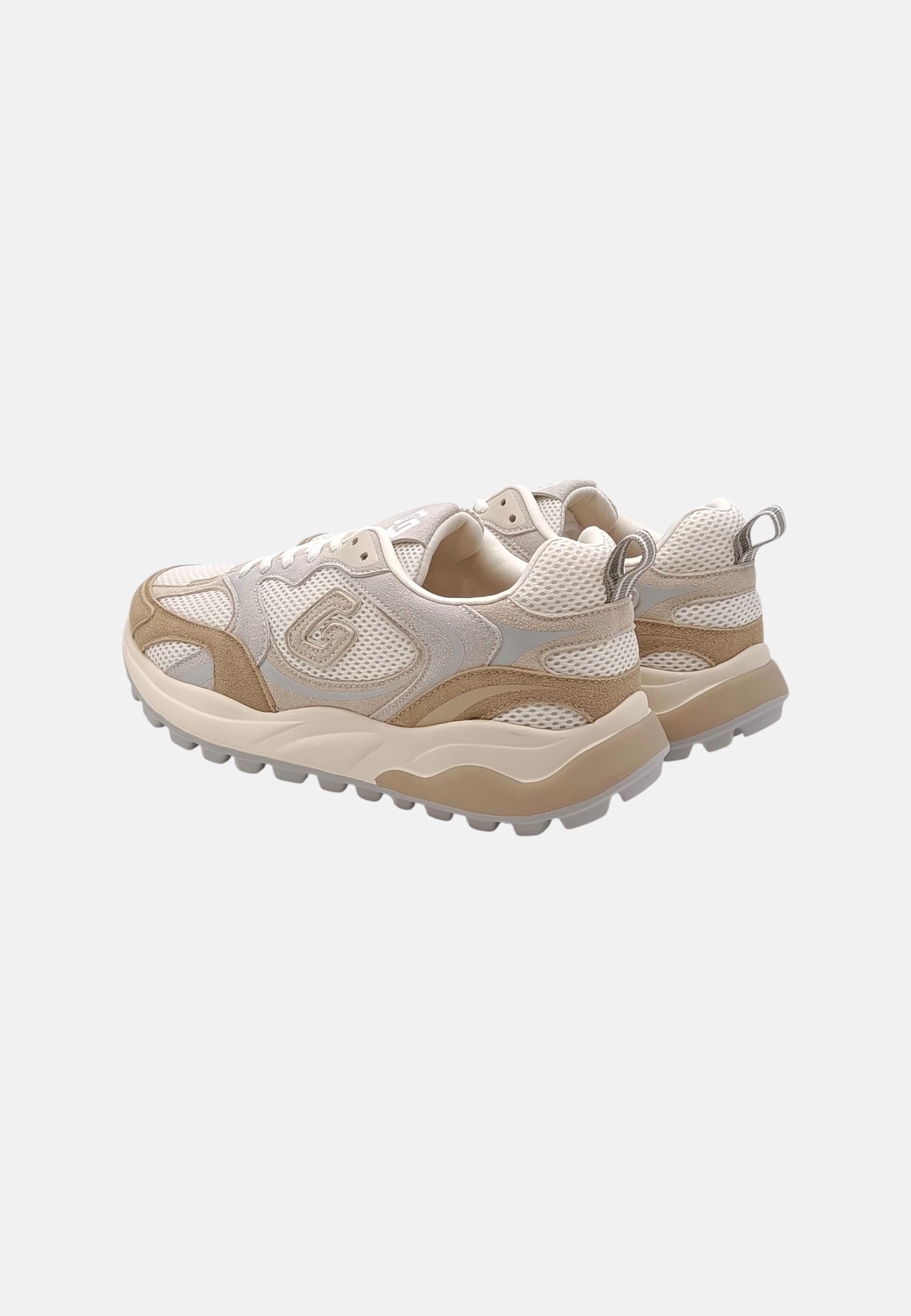 Sneakers in Pelle Donna Gold&Gold Camel