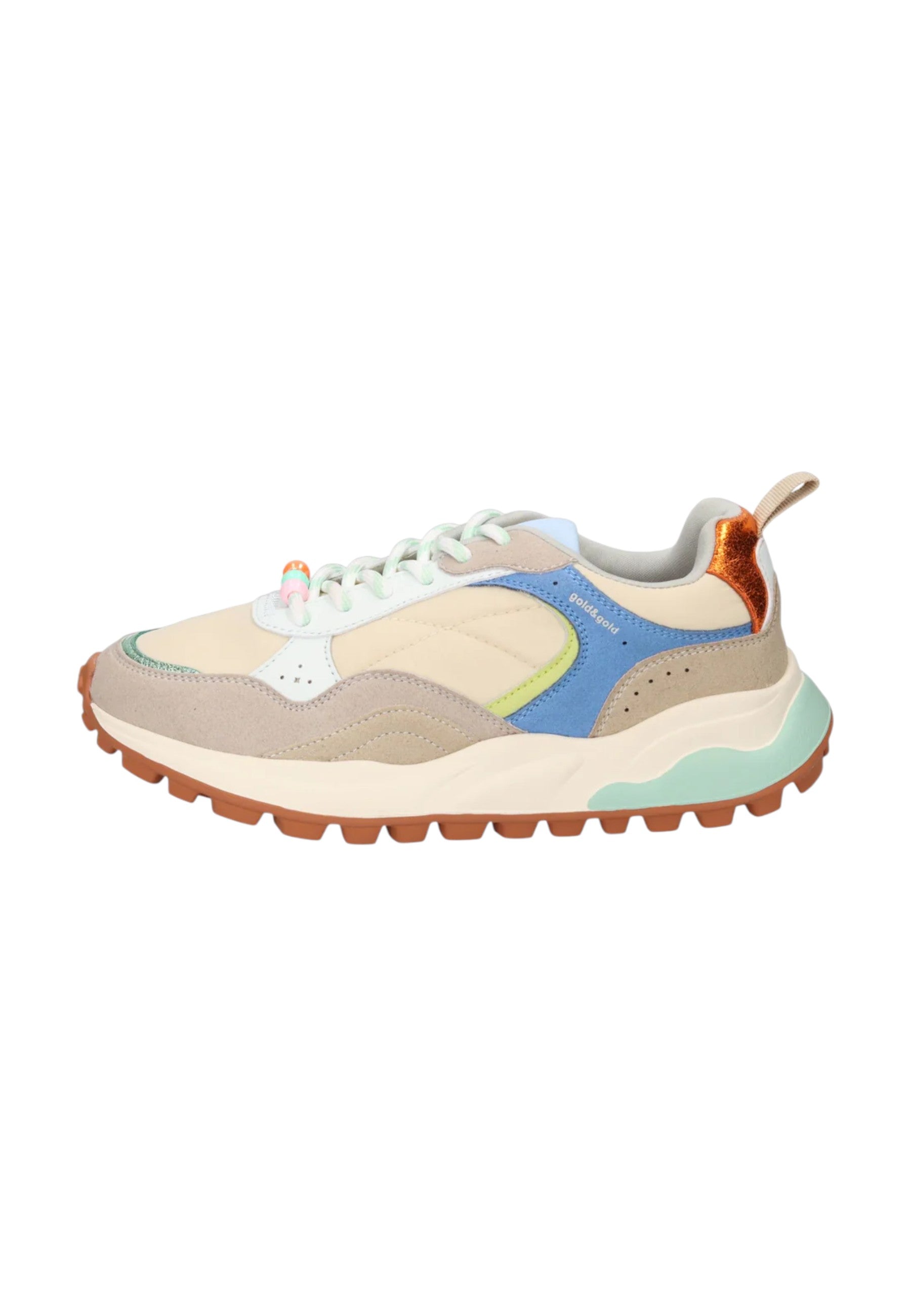 Sneakers in Pelle Donna Gold&Gold