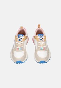 Sneakers in Pelle Donna Gold&Gold Beige