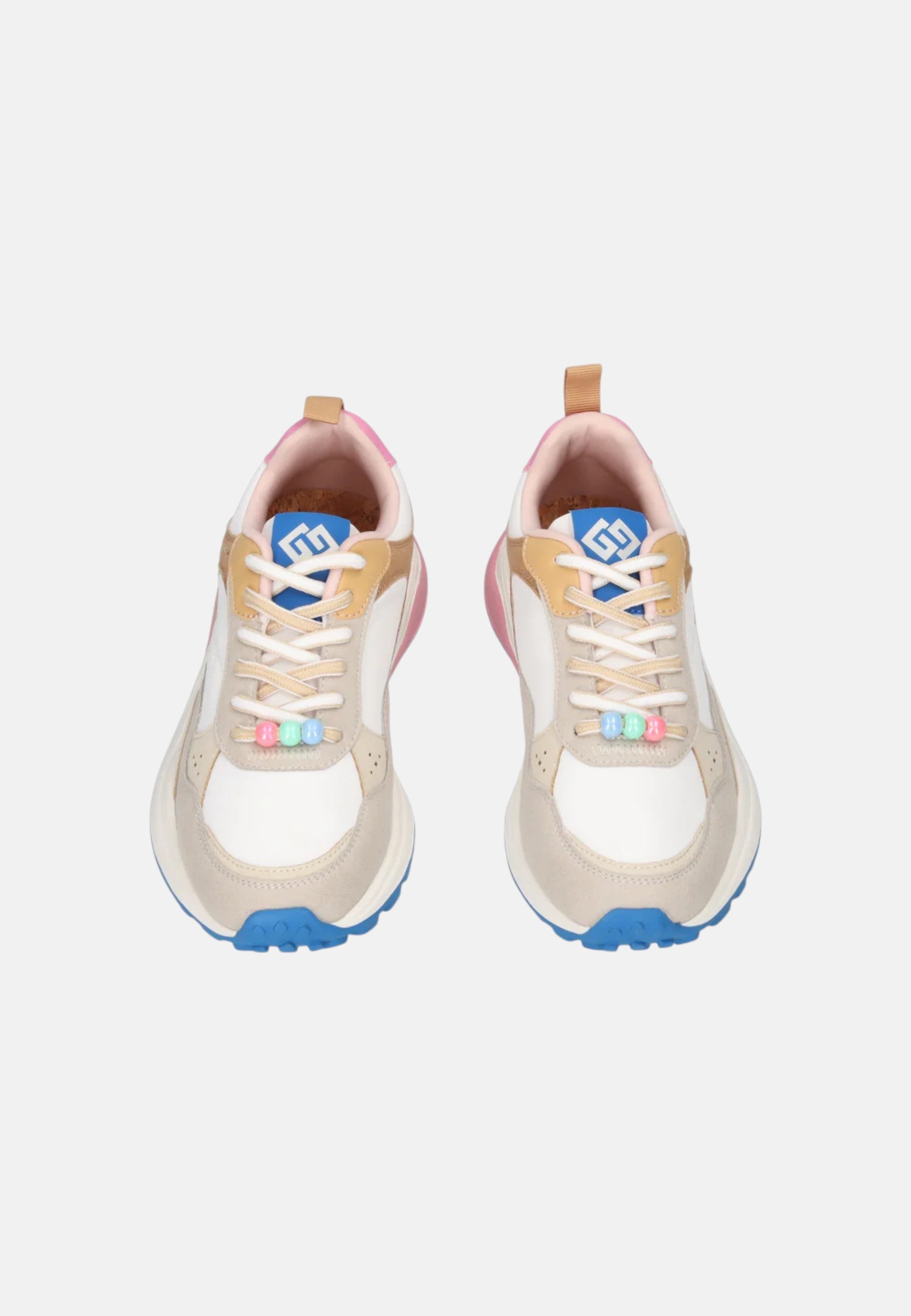 Sneakers in Pelle Donna Gold&Gold Beige