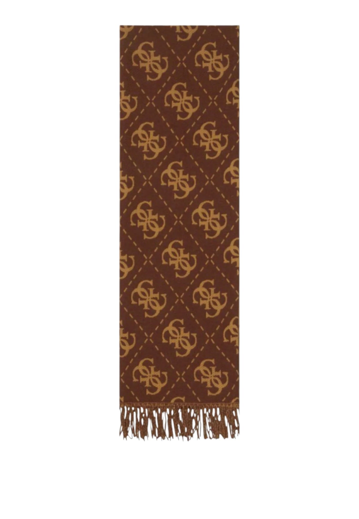 Sciarpa Donna Guess con Frange Brown Logo