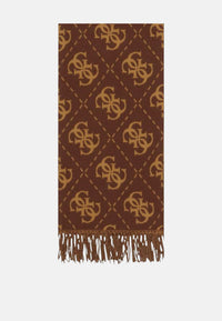 Sciarpa Donna Guess con Frange Brown Logo
