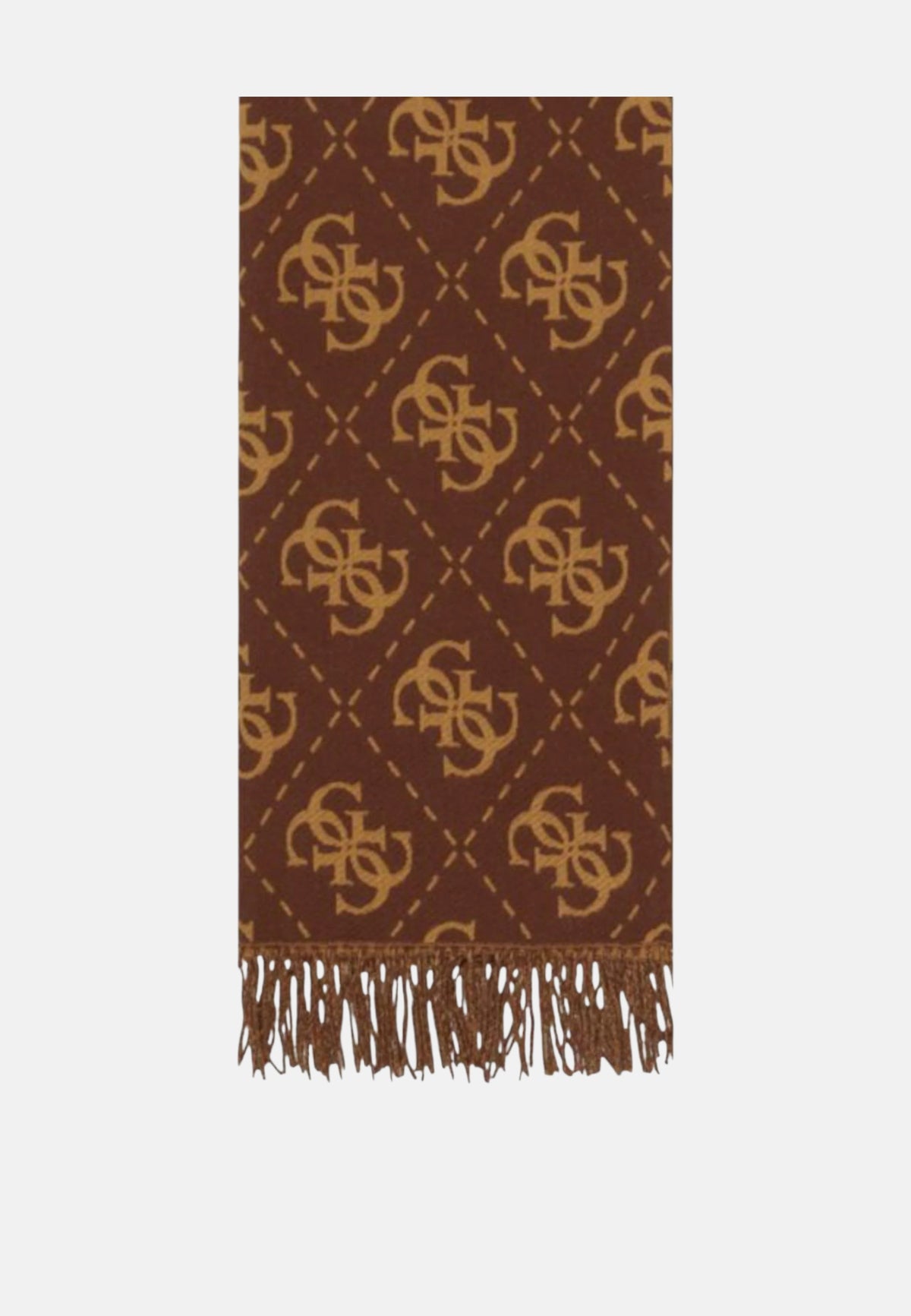 Sciarpa Donna Guess con Frange Brown Logo