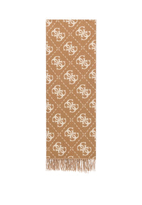 Sciarpa Donna Guess con Frange Latte/brown