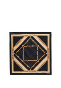 Foulard Guess beige con stampa catene Donna Taupe Multi