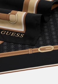 Foulard Guess beige con stampa catene Donna Taupe Multi