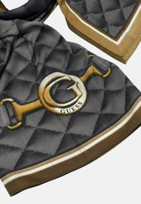 Sciarpa Guess con logo Black