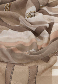 Kefiah Da Donna in Polistere Guess Latte Logo