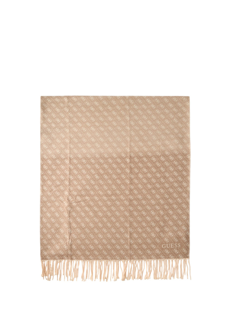 Sciarpa Donna Guess con Frange Taupe Multi