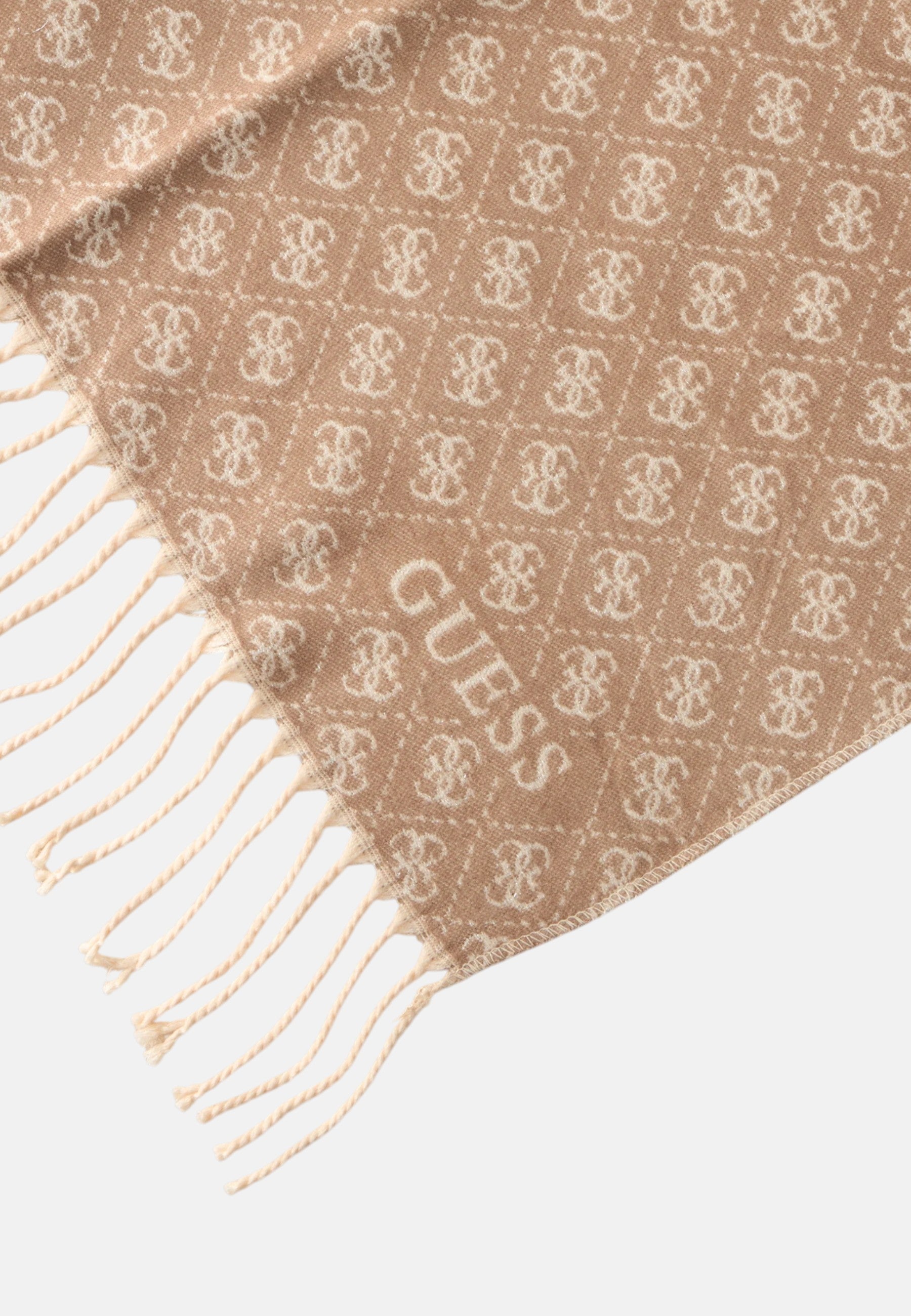 Sciarpa Donna Guess con Frange Taupe Multi