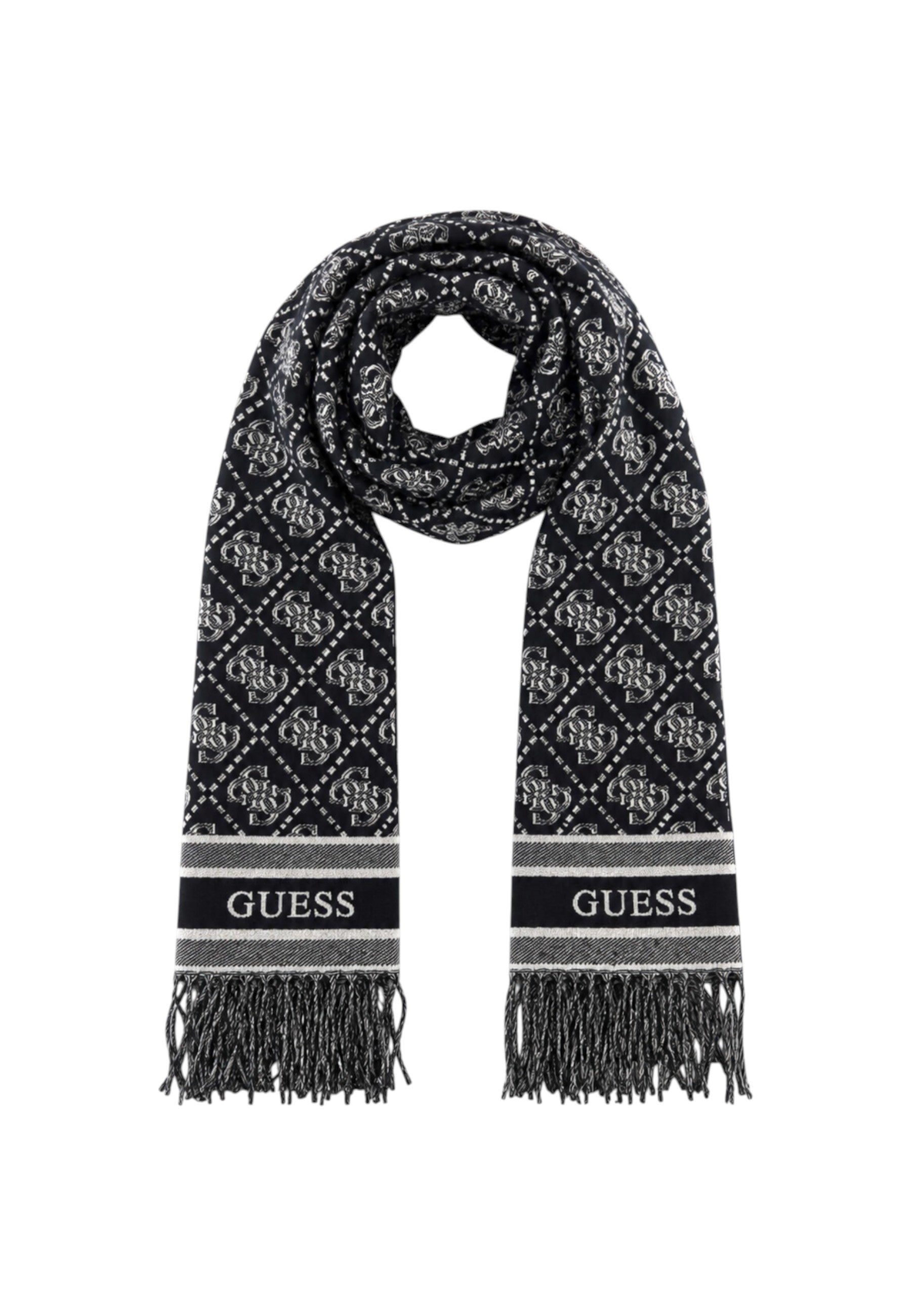 Sciarpa Guess con logo Black Logo