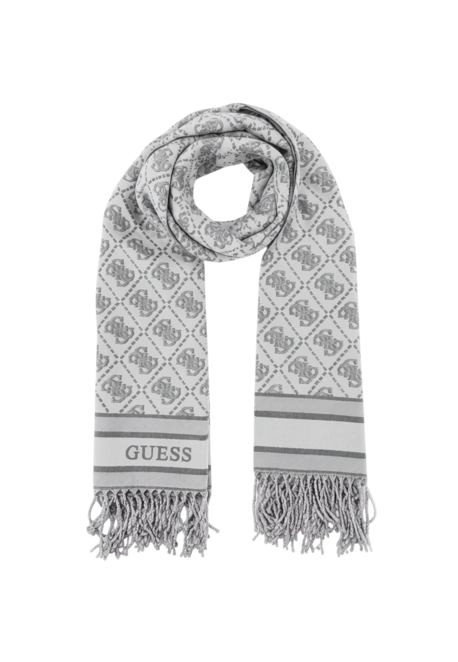 Sciarpa Guess con logo Grey Logo