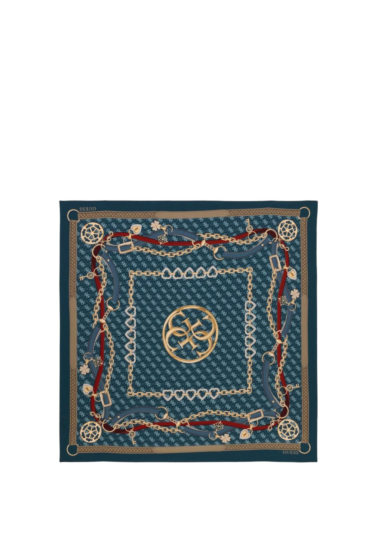 Foulard Guess in poliestere Blue Multi