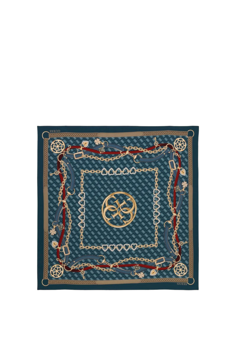 Foulard Guess in poliestere Blue Multi