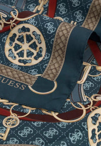 Foulard Guess in poliestere Blue Multi
