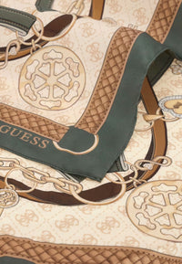 Foulard Guess in poliestere Olive Multi