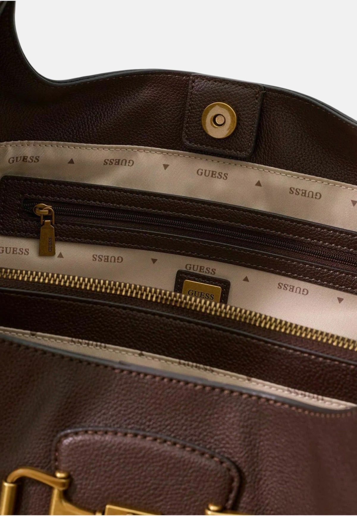 Borsa a Spalla Da Donna Guess Brown