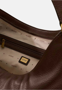 Borsa grande a spalla Camden GUESS Espresso