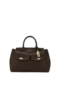 Borsa a Mano Da Donna Guess Brown Logo
