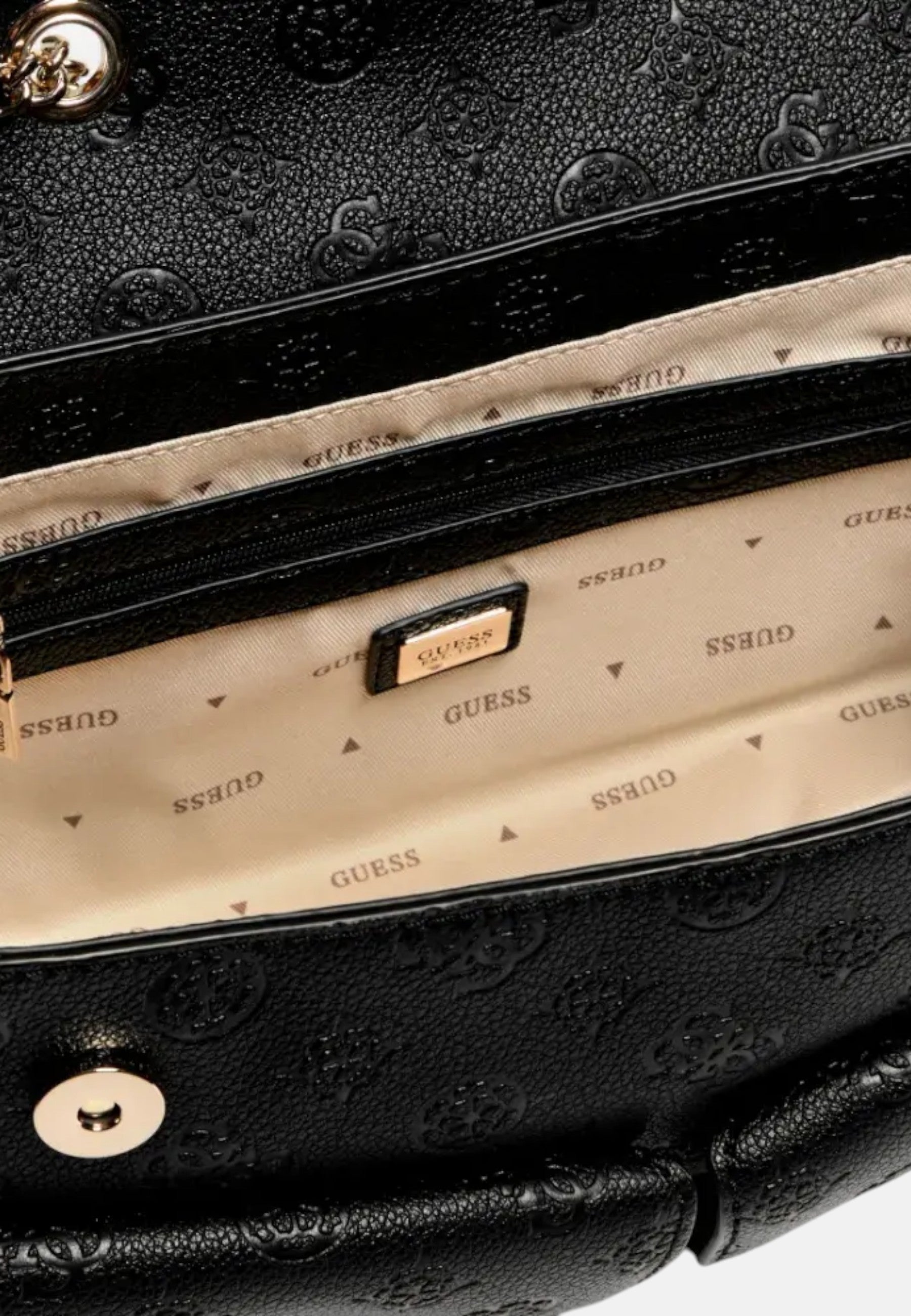Borsetta Guess Donna Black Logo