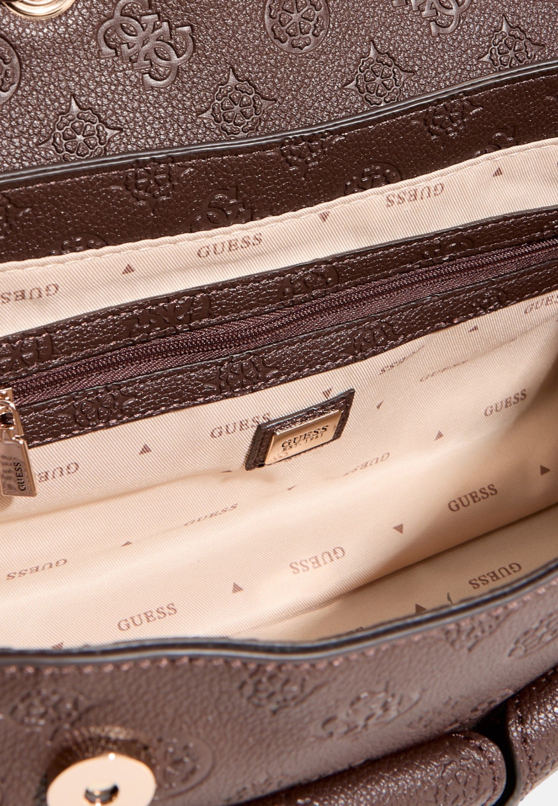 Borsetta Guess Donna Brown Logo