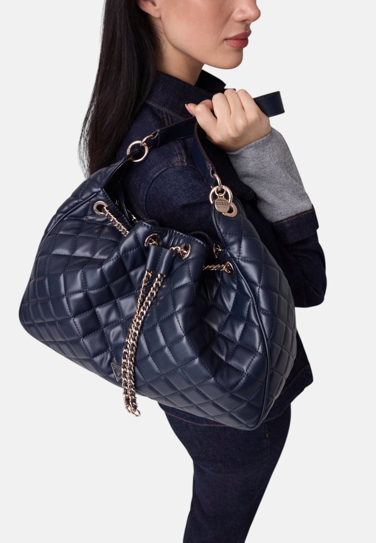 Guess Borsa Hobo Trapuntata Juliet Midnight
