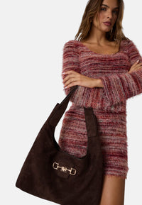GUESS Borsa a spalla Maxi Sunset marrone Espresso