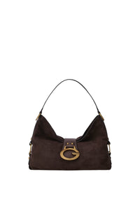 Borsa a spalla grande Camden GUESS Espresso