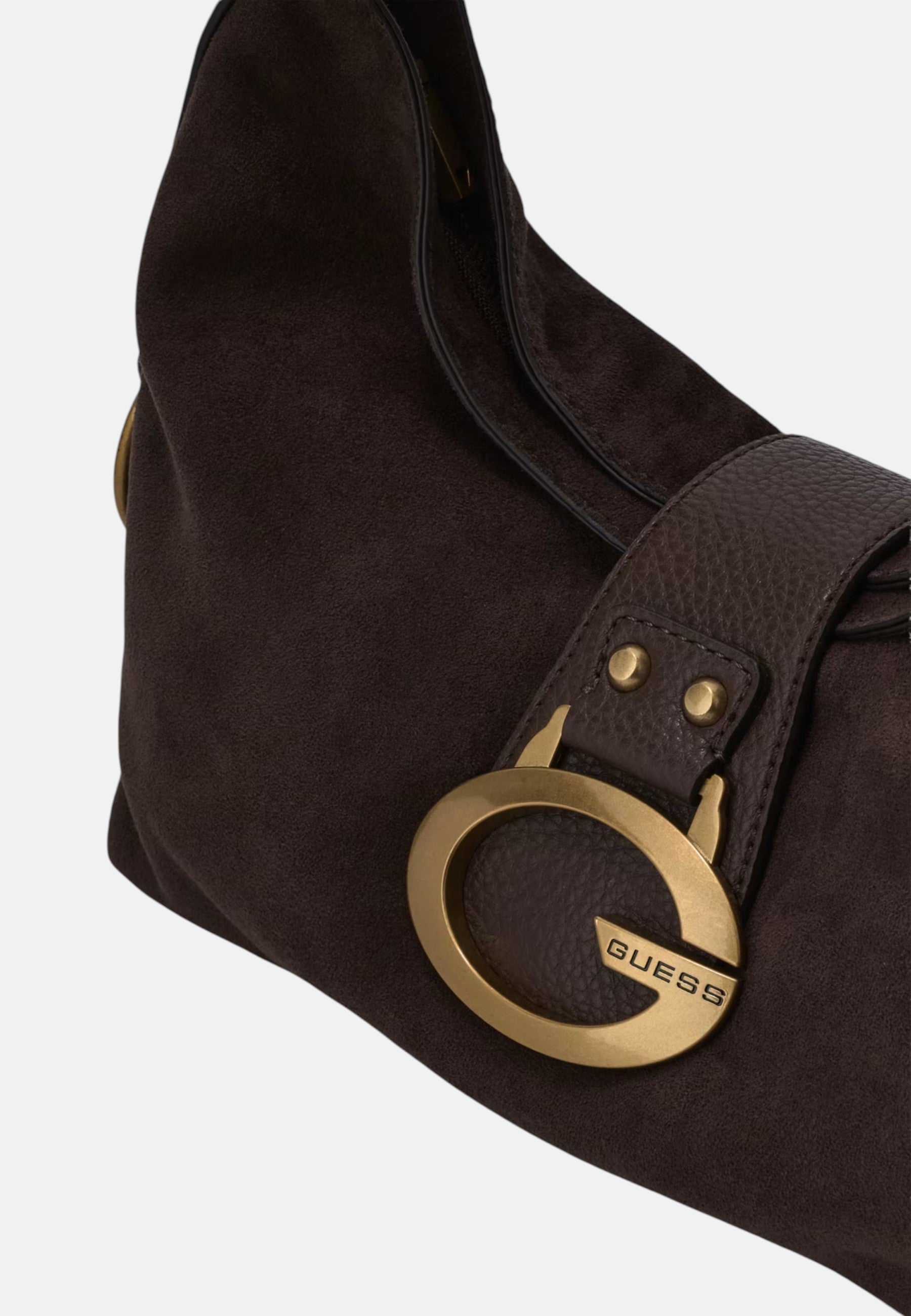 Borsa a spalla grande Camden GUESS Espresso