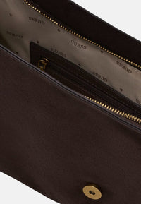Borsa a spalla grande Camden GUESS Espresso