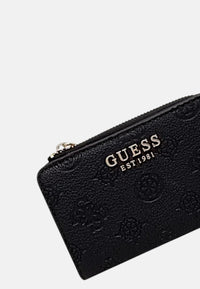 Guess Portafoglio Blake Slg Zip Around Card Case Black Logo