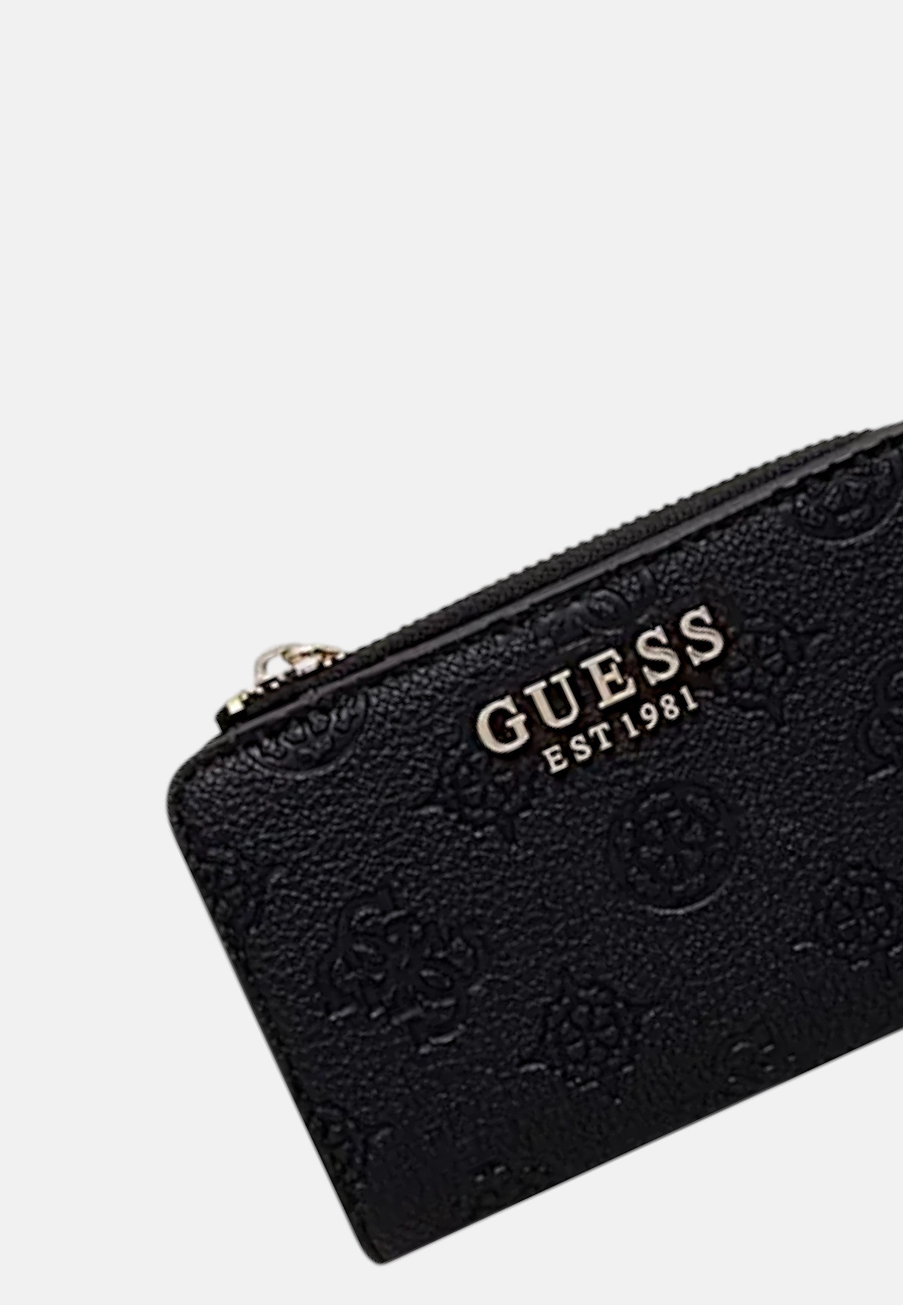 Guess Portafoglio Blake Slg Zip Around Card Case Black Logo