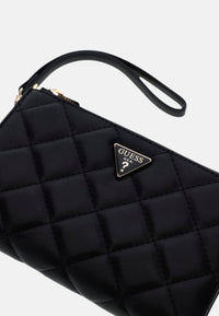 Portafoglio Guess Double zip Donna Black
